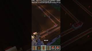 The TNT rail Goes Wrong in minecraft 🥴 minecraft gaming shorts [upl. by Suhpoelc]