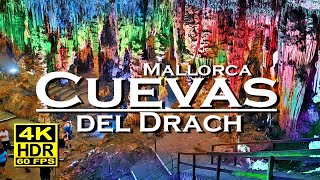 Cuevas del Drach Mallorca Porto Cristo 4K 60fps HDR UHD Walking Tour 💖 Balearic Islands 👀 Spain 🇪🇸 [upl. by Rabaj]