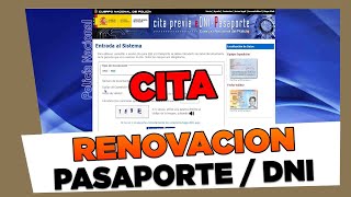 Como solicitar Cita Para Renovar DNI o PASAPORTE Español 2024 [upl. by Alyahc978]