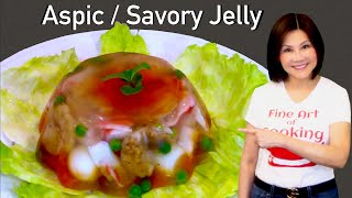 Aspic  Savory Meat Jelly Appetizer  冷盘开胃菜 [upl. by Aenat98]