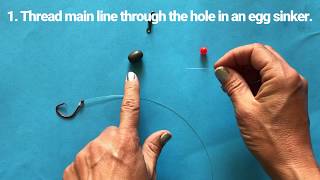 Fishing Rigs How to Make a Carolina Rig for Saltwater Fishing [upl. by Aubine]