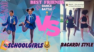 Best Friends Dance Battle Amapiano Schoolgirls vs Bacardi Style dancing [upl. by Isborne]