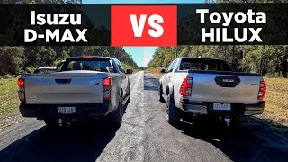 Drag Race 2024 Isuzu DMax vs Toyota HiLux – 0100 14 mile [upl. by Vish]