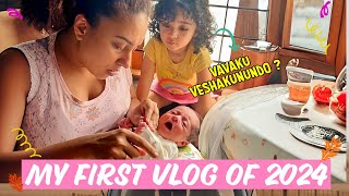 My First Vlog Of 2024  Pearle Maaney  Baby Nitara  Baby Nila [upl. by Lig]