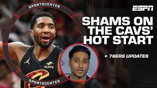 Shams Charania GIVES THE NUMBERS behind the Cavs HOT start 🔥  76ers injury updates  SportsCenter [upl. by Athalie510]