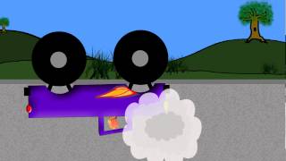 Monster Truck Crash with Sara Uppet [upl. by Arrec259]