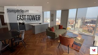 Manchester  Deansgate Square  East Tower  Two Bedroom with stunning view [upl. by Yrrehs]