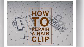 How to fix a Detached Hair Clip Spring  How to make hair clutcher at home [upl. by Ardiedal]