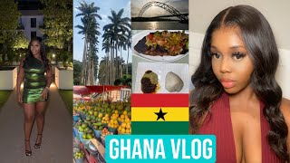 GHANA VLOG  Events Makola market Restaurants Day trip Aburi and Akosombo [upl. by Weed]