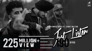 Just Listen  Official Music Video  Sidhu Moose Wala ft Sunny Malton  BYG BYRD  Humble Music [upl. by Kenimod]