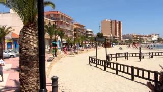 The beautiful beach and boulevard of Lo Pagán Murcia Spain [upl. by Notslah]