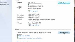How to restore files in Windows 7 [upl. by Foscalina]