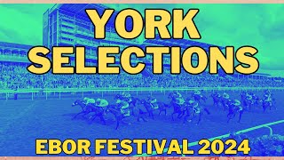 HORSE RACING TIPS  YORK EBOR FESTIVAL  AUGUST 2124 2024 horseracing horseracingtips [upl. by Nickerson]