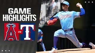 Angels vs Rangers Game Highlights 9824  MLB Highlights [upl. by Neivad]