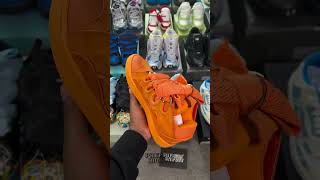 50 Lanvin leather curb sneakers  Orange Review lanvin designer shoes cnfans pandabuy haul [upl. by Adlare]