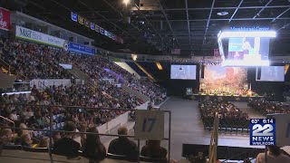 Elms College holds 92nd Commencement at the MassMutual Center [upl. by Ylelhsa]