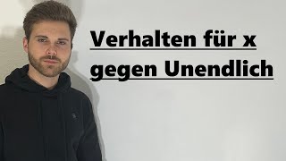 Verhalten für x gegen Unendlich Funktionen  Verständlich erklärt [upl. by Kant528]