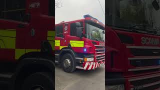 Redditch Fire Station turnout to suspected RTC ​⁠herefordworcesterfireandre2484 fireservice [upl. by Intruoc86]