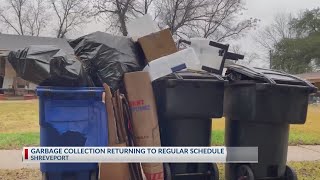 Shreveport garbage collection returning to regular schedule [upl. by Arek348]