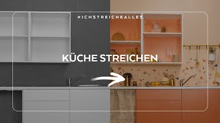 Großes Küchen Makeover  DIY  alte Küche neu streichen  MissPompadour [upl. by Dihgirb]