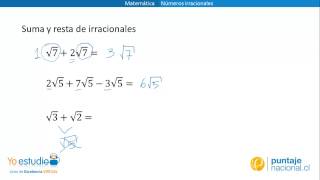 Matemática  Números Irracionales [upl. by Harry87]