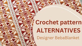 ALTERNATIVES overlay mosaic crochet blanket pattern [upl. by Oremodlab]