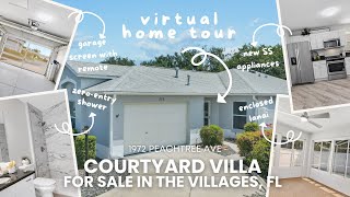 Tour This Recently Renovated Beauregard Courtyard Villa For Sale In The Villages Fl  Movein Ready [upl. by Dorej189]