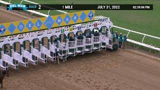 Laurel River wins race 2 at Del Mar 73122 [upl. by Calysta]