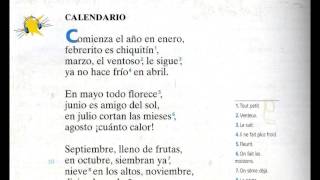 Calendario Poema Los meses del año [upl. by Sivek]