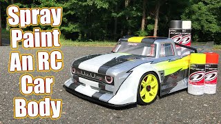 Cool Custom Rattle Can Paint Job How To Spray An RC Body With Duratrax RC Car Paint  RC Driver [upl. by Aihtennek]