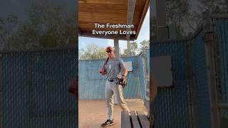 The Freshman Everyone Loves 🤣 baseball comedy freshman [upl. by Yhtomit474]