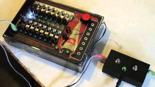 16step sequencer w Atari Junk Console Astroids Sounds Synthrotek [upl. by Shir354]