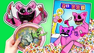 Making Poppy Playtime Chapter 3 Game Book🐱🐷 Frowning Critters Squishy Stressball DIY [upl. by Ellimaj]