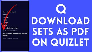 How to Download Quizlet as PDF 2024  Install Quizlet as PDF [upl. by Llehsyar]