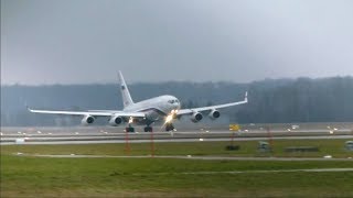 Russian Federation Ilyushin IL96300 RA96012 landing amp takeoff at Zurich Airport [upl. by Norri837]