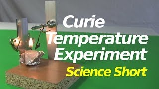 Curie TemperaturePoint Experiment in Ferromagnetism  Science Short [upl. by Elleinnad]