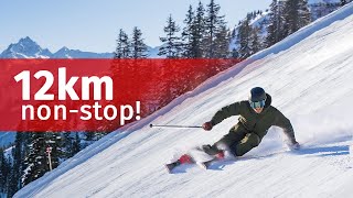 Längste Talabfahrt Vorarlbergs Hochjoch Totale 12km in Silvretta Montafon [upl. by Oraneg711]