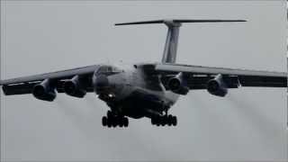 Silk Way Ilyushin IL76TD arrival at Geilenkirchen NATO Air Base HD [upl. by Eiboh]