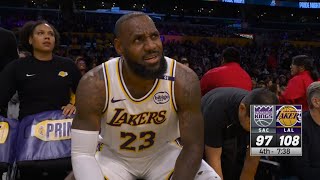 LeBron goes OFF on Rui for not passing to him after scoring 16pts in 3mins vs Kings 😂 [upl. by Nawor776]