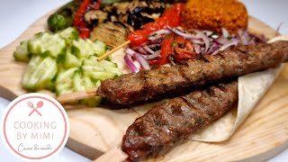 ASSIETTE ADANA KEBAB Köfte DÉLICIEUSE RECETTE DE BOULGOUR amp BROCHETTES😋 [upl. by Emil104]