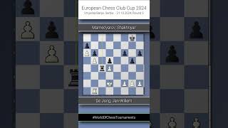 De Jong JanWillem vs Mamedyarov Shakhriyar European Chess Club Cup 2024 Round 2 01 [upl. by Kieran]