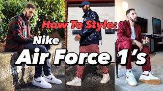 HOW TO STYLE NIKE AIR FORCE 1S IN 2020  NIKE AIR FORCE 1 LOOKBOOK [upl. by Anna]