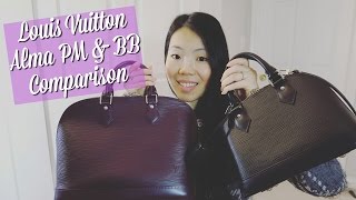 Louis Vuitton Alma PM amp Alma BB Comparison  FashionablyAmy [upl. by Krystal]