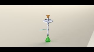 hookah  chicha designed with solidworks by FOX GEAR [upl. by Nerreg86]