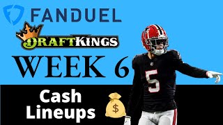 DraftKings NFL Week 6 amp FanDuel Week 6 Lineups NFL DFS Strategy 2024 [upl. by Punak]