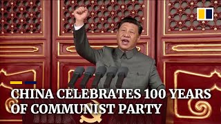 Xi Jinping leads celebrations marking centenary of China’s ruling Communist Party [upl. by Graubert]