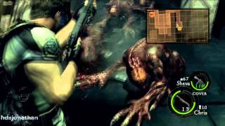 Resident Evil 5 Walkthrough Part 11Chapter 51 Underground Garden  All Treasures amp BSAA Emblems [upl. by Leisha]