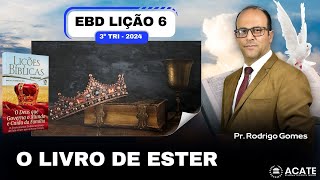 EBD Lição 6 Adultos  O Livro de Ester  3º Tri 2024 [upl. by Ymmij953]