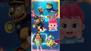 Baby Shark 🆚Bebefinn 🆚Spongebob 🆚Paw Patrol  Coffin Dance coffindance tileshop [upl. by Anuait7]