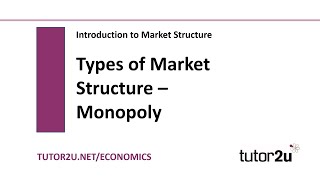 Introduction to Market Structures  Monopoly  Economics Revision [upl. by Amairam]